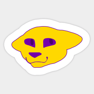 Intersex pride cat Sticker